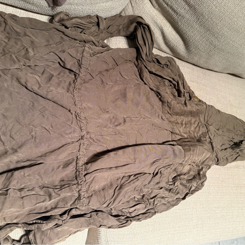 Green Hooded Jacket With Drawstring - image 4